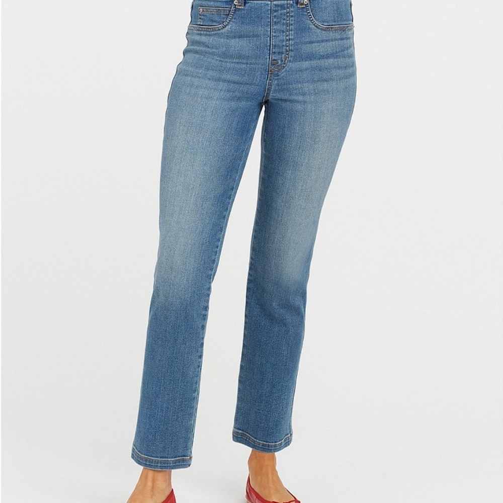 SPANXshape™ EveryWear Straight Leg Denim Jeans Vintage Indigo PS NWOT